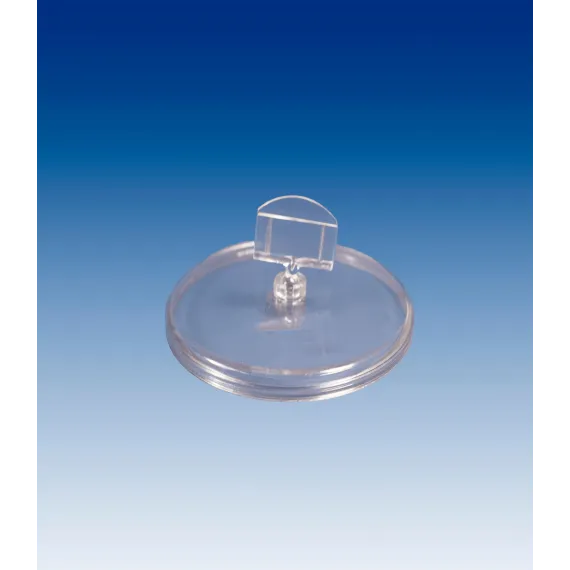 Plakatholder 85mm rund fot,27mm holder, Transp