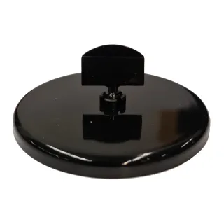 Plakatholder, 85mm rund fot, 27mm holder, Sort