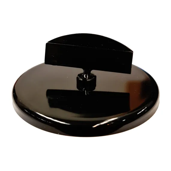 Plakatholder, 85mm rund fot, 50mm holder, Sort