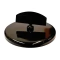 Plakatholder, 85mm rund fot, 50mm holder, Sort