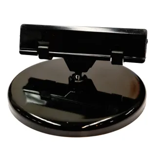 Plakatholder, 85mm rund fot, 80mm klype, Sort