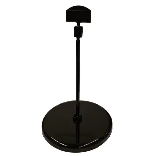 Plakatholder, 85mm rund fot, 100mm stang, 27mm holder, Sort