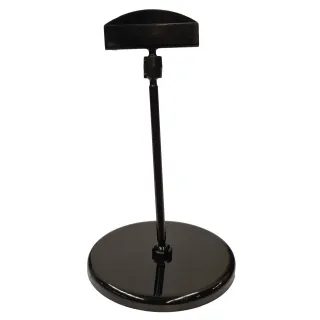 Plakatholder, 85mm rund fot, 100mm stang, 50mm holder, Sort