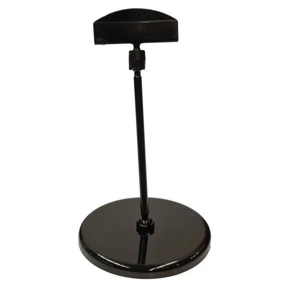 Plakatholder, 85mm rund fot, 100mm stang, 50mm holder, Sort