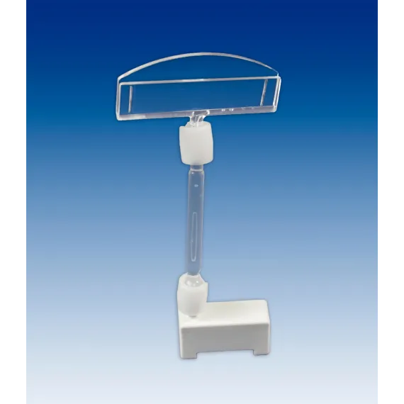 Plakatholder liten magnet,50mm stang,50mm holer, Transp