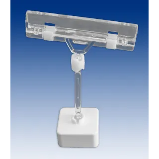 Plakatholder stor magnet,50mm stang,80mm klype, Transp