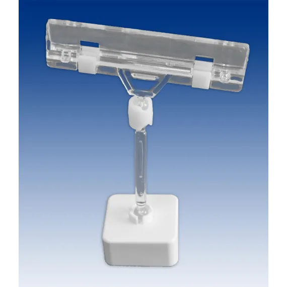 Plakatholder stor magnet,50mm stang,80mm klype, Transp