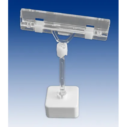 Plakatholder stor magnet,50mm stang,80mm klype, Transp