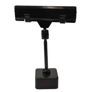 Plakatholder, stor magnet, 50mm stang, 80mm klype, Sort