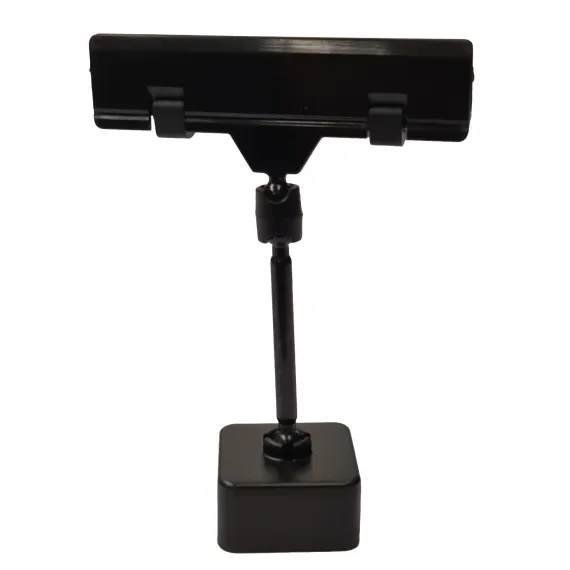 Plakatholder, stor magnet, 50mm stang, 80mm klype, Sort