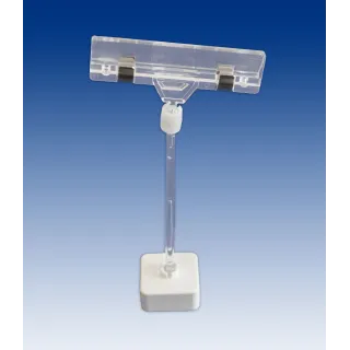 Plakatholder stor magnet,100mm stang,80mm klype, Transp