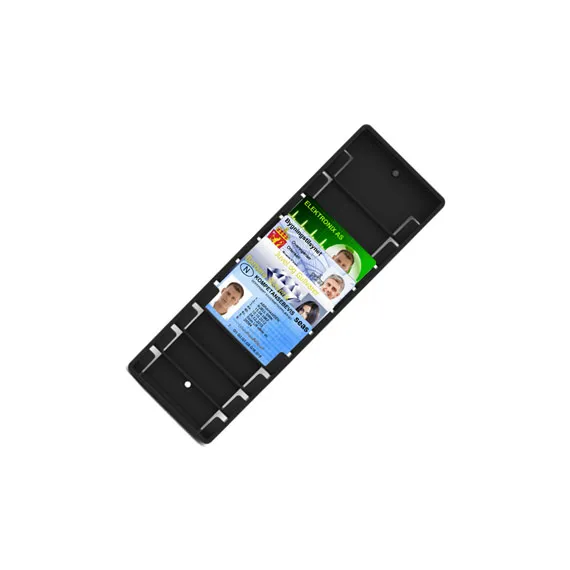 Kortstativ for 10 kort, 10 x 80x55mm, Sort