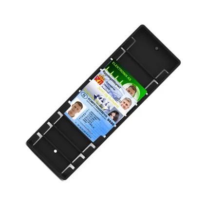 Kortstativ for 10 kort, 10 x 80x55mm, Sort