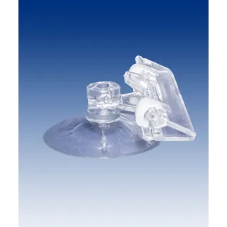 Plakatholder sugekopp,80mm klype, Transp