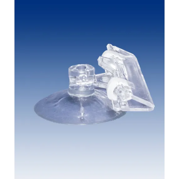 Plakatholder sugekopp,80mm klype, Transp