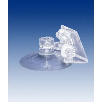 Plakatholder sugekopp,80mm klype, Transp