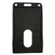 Kortholder 36, 55 x 85mm, feste kortside, Sort
