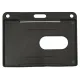 Kortholder 35, 55 x 85mm, feste langside, Sort