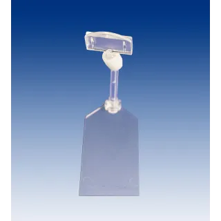 Plakatholder,flat fot,50mm stang,27mm holder, Transp