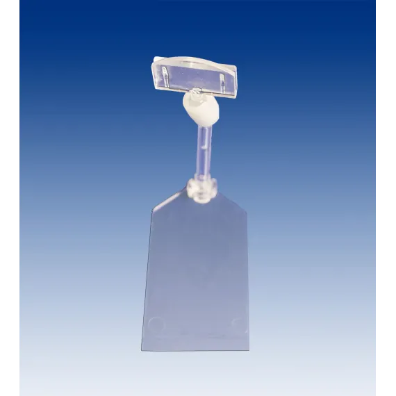 Plakatholder,flat fot,50mm stang,27mm holder, Transp