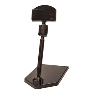 Plakatholder, flat fot, 50mm stang, 27mm holder, Sort