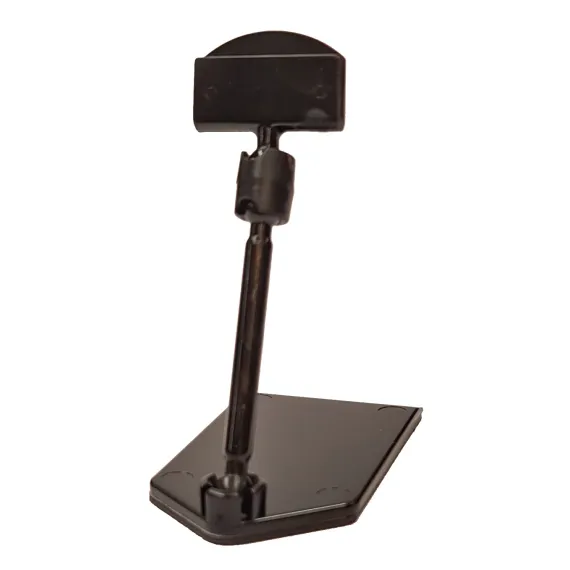 Plakatholder, flat fot, 50mm stang, 27mm holder, Sort