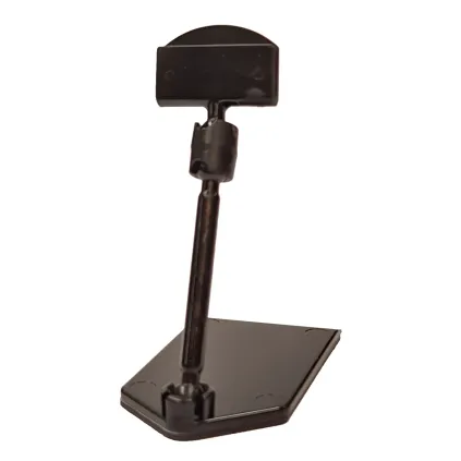 Plakatholder, flat fot, 50mm stang, 27mm holder, Sort