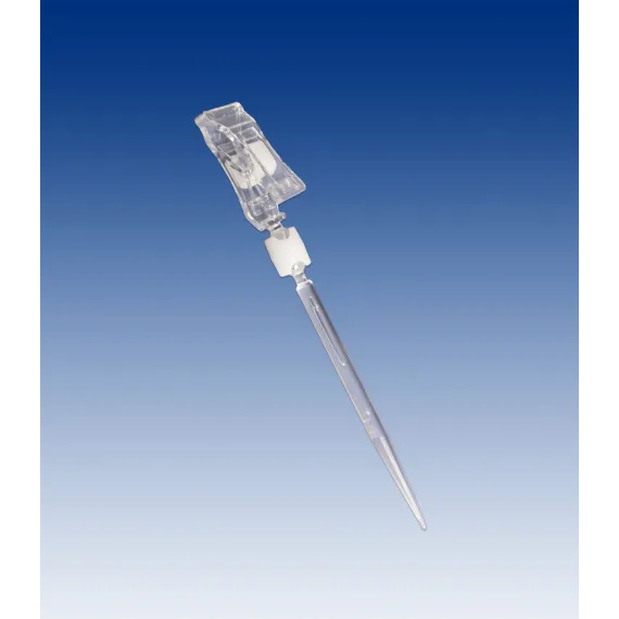 Plakatholder,pigg,100mm,liten klype, Transp