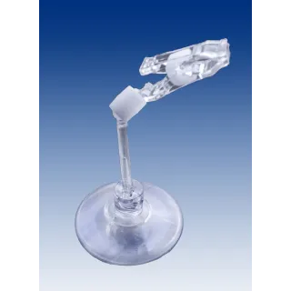 Plakatholder,sugekopp,50mm stang,50mm holder, Transp