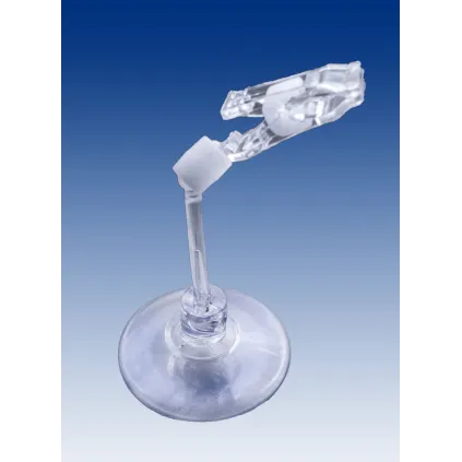 Plakatholder,sugekopp,50mm stang,50mm holder, Transp