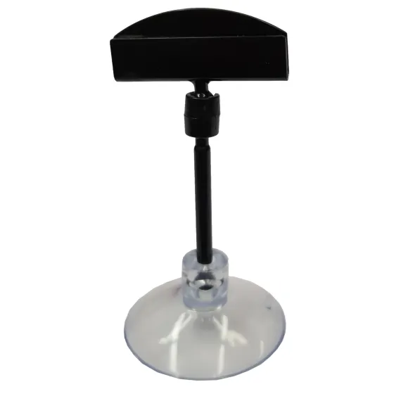 Plakatholder, sugekopp, 50mm stang, 50mm holder, Sort