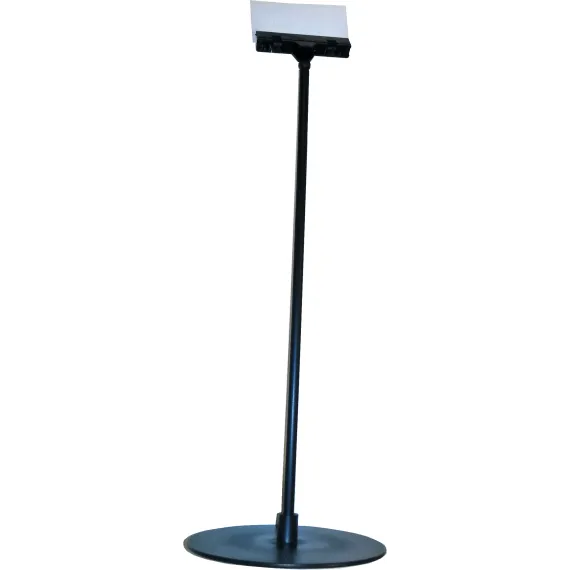 Plakatholder fot Ø14,5cm-H37cm,80mm klype,sort