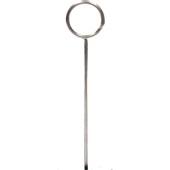 Plakatholder stål, stang og stålring, H:30cm