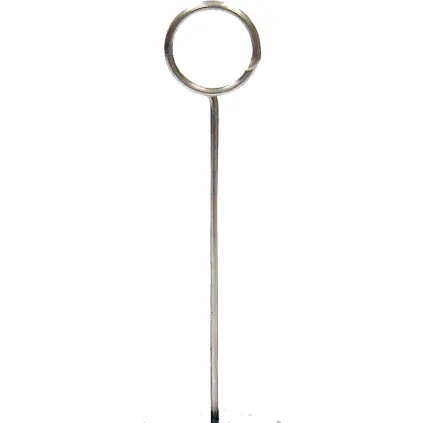 Plakatholder stål, stang og stålring, H:30cm