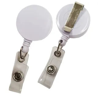 Snelle m/klips og vinylstropp 90cm wire Hvit