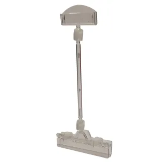 Plakatholder,80mm klype,100mm stang,50mm holder, Transp