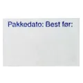 Etikett 26x16 - Hvit Permanent (Pakkedato/Best før)