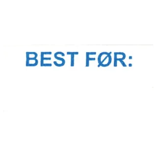 Etikett 26x12 - Hvit Fryselim (Best før)