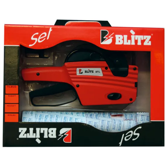 Rabattmaskin Blitz M%, Displaypakn. m/ 10 rl etiketter