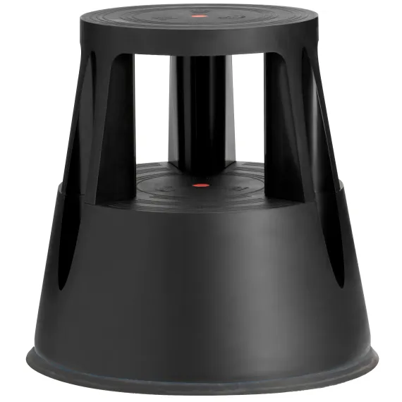 Trappestol KickStep,Sort plast