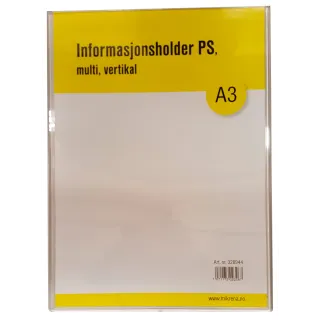Informasjonsholder Multi PS A3, 1ark