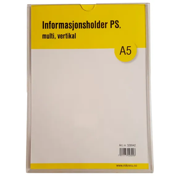Informasjonsholder Multi PS A5, 1ark