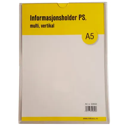 Informasjonsholder Multi PS A5, 1ark
