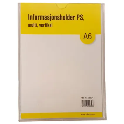Informasjonsholder Multi PS A6, 1ark