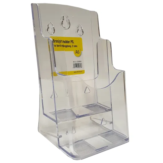 Brosjyreholder PS, 2 roms A6