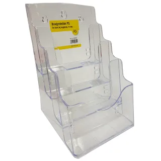 Brosjyreholder PS, 4 roms A5