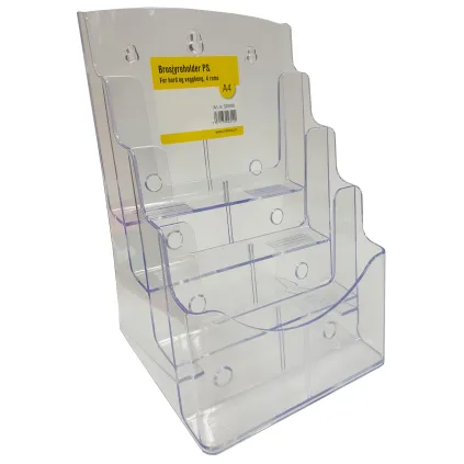 Brosjyreholder PS, 4 roms A4