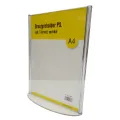 Brosjyreholder PS A4, rett, T-format, Stående