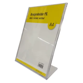 Infoholder PS A4 Stående, skrå L-format