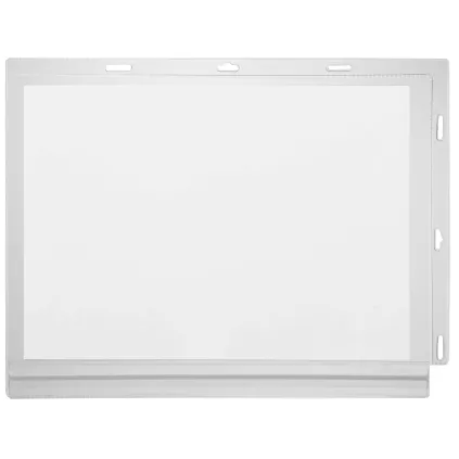 Infolomme A4, Vanntett, m/ Festehull, Stående/ Liggende, Transparent